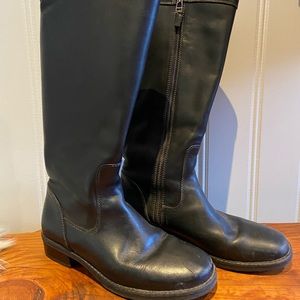 LL Bean Riding Boots Black Leather Vintage 8